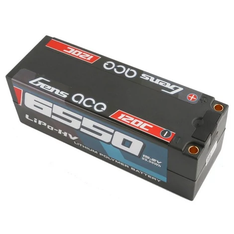 RC batéria - Gens Ace 6550mAh 14,8V High Voltage 120C 4S1P (tvrdé puzdro)