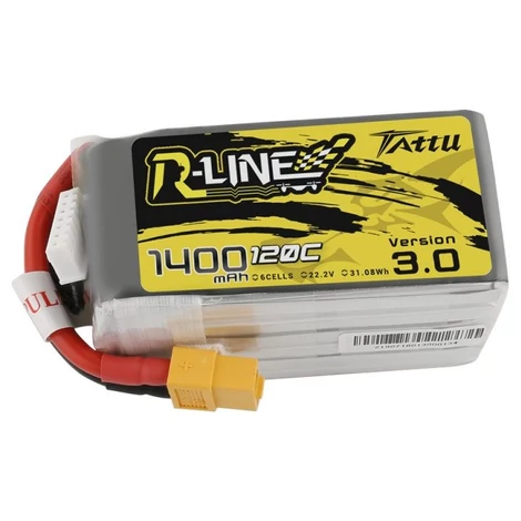 RC batéria - Tattu R-Line 3.0 1400mAh 22,2V 120C 6S1P XT60