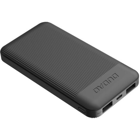 Dudao 2x USB power bank 10000mAh 2A, black (K4X black)