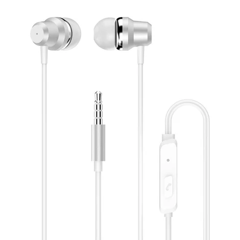 Dudao fülhallgató 3,5 mm-es mini jack csatlakozóval, távvezérlővel, fehér (X10 Pro white)