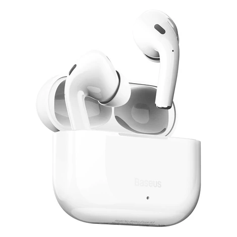 Baseus Encok W3 vezeték nélküli fülhallgató, Bluetooth 5.0 (fehér)