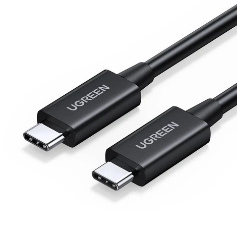 USB-C - kábel USB-C UGREEN US501, Gen3, 100 W, 8K, 0,8 m (čierny)