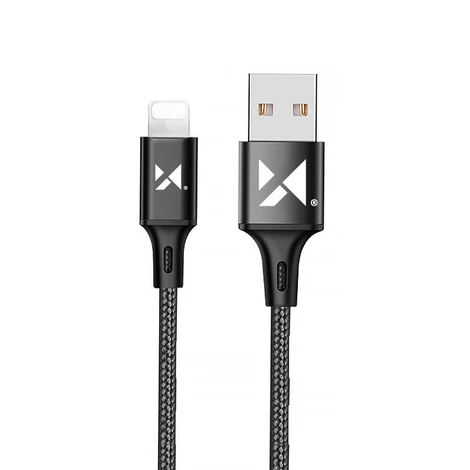 Wozinsky kábel USB - Lightning, 2,4A, 2m, fekete (WUC-L2B)