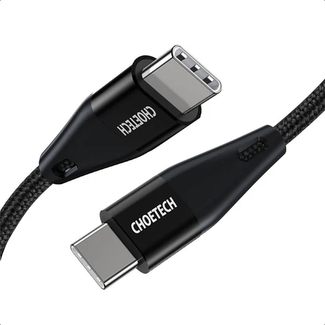 Choetech USB typu C - kábel USB typu C, Power Delivery, 60 W, 2 m, čierny (XCC-1004-BK)