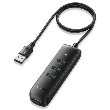 UGREEN CM416 4 az 1-ben USB - 4xUSB adapter (fekete)