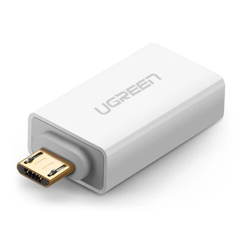 UGREEN US195 USB - mikro USB adapter, OTG (fehér)