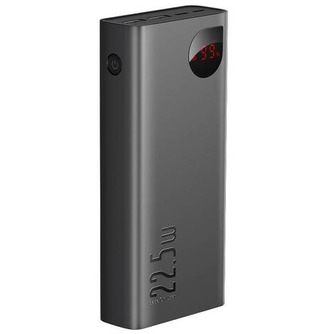 Powerbank Baseus Adaman Metal, 30000 mAh, 22,5 W (fekete)