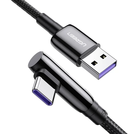 USB - USB-C kábel UGREEN US317 szögletes, 1 m (fekete)