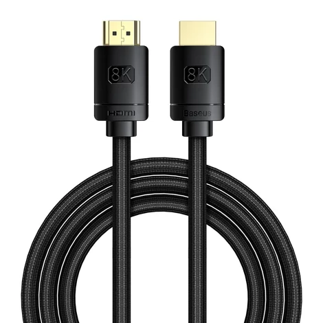 Baseus High Definition Series HDMI 2.1 kábel, 8K 60Hz, 3D, HDR, 48Gbps, 3m (čierny)