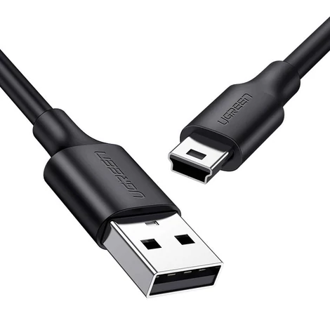 UGREEN US132 USB - mini USB kábel, 0,5 m (čierny)