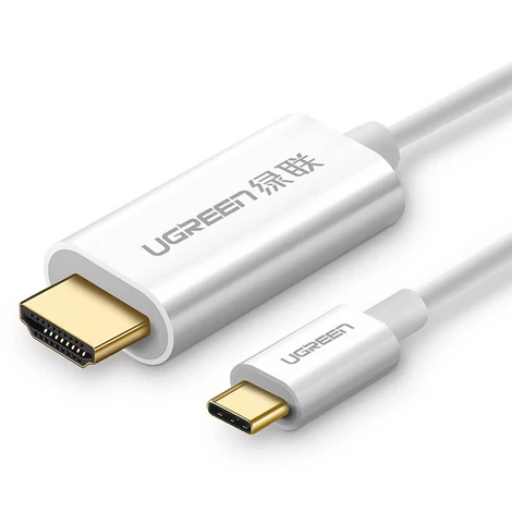 UGREEN MM121 Kábel USB-C na HDMI 4K, 1,5 m (biely)
