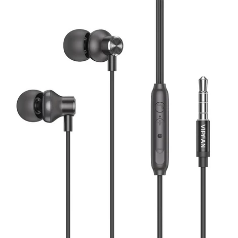 Vipfan M07 vezetékes fülhallgató, 3.5mm (szürke)