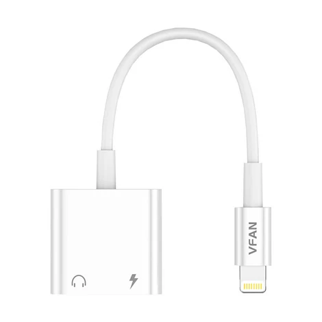 Vipfan L09 Lightning 2x Lightning kábel 10cm (fehér)