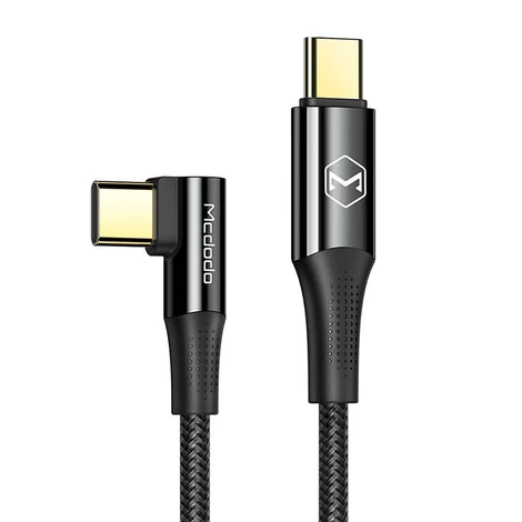 Mcdodo Firefox USB-C-USB-C 100W kábel, 2 m (čierny)