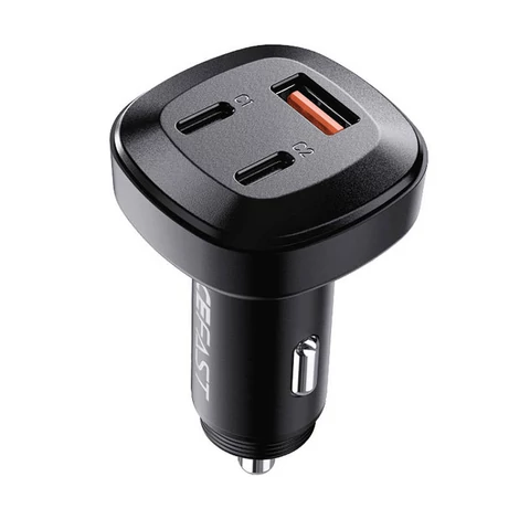 Nabíjačka do auta Acefast B3, 66 W, 2x USB-C + USB (čierna)