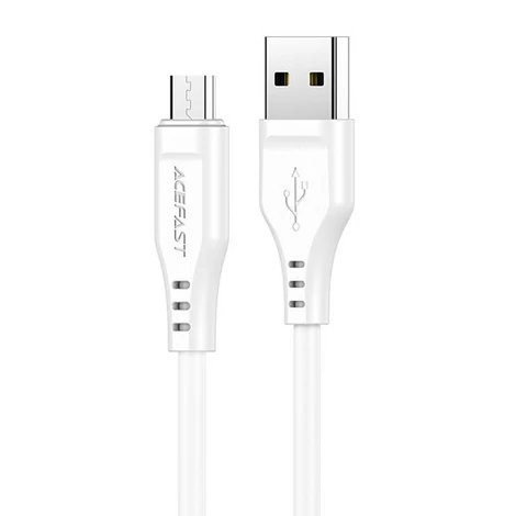 Acefast C3-09 Kábel Micro USB na USB-A, 1,2 m, 60 W (biely)