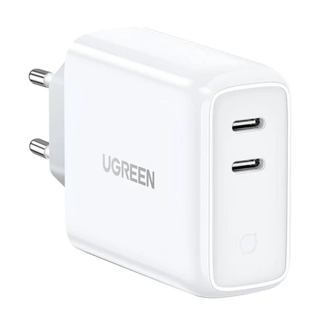 Nabíjačka UGREEN CD199, 2x USB-C, PD3.0, QC4.0, 36 W (biela)
