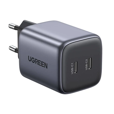 UGREEN CD294 töltő, 2x USB-C, GaN, PD3.0, QC4.0, 45W (szürke)