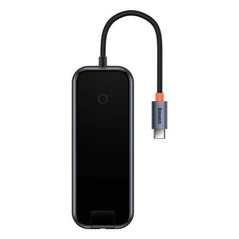 Baseus Hub 6v1 AcmeJoy series USB-C 2xUSB 3.0 + USB 2.0 + USB-C PD + HDMI + RJ45 (tmavo šedá)