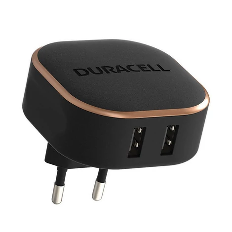 Nástenná nabíjačka Duracell USB 3,4A 17W (čierna)