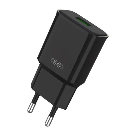 XO L92D Fali töltő 1x USB, 18W, QC 3.0 (fekete)