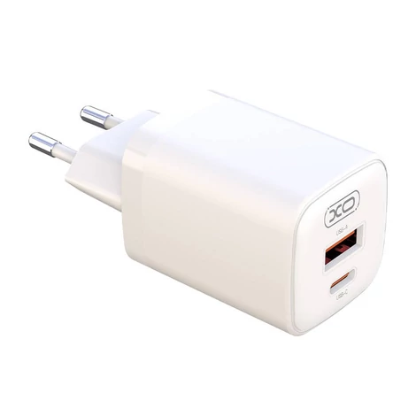 XO L96 Fali töltő 1x USB, USB-C, 30W (fehér)