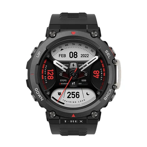 Amazfit T-Rex 2 okosóra (parázs fekete)