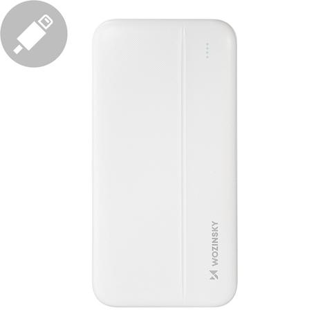 Wozinsky Powerbank Li-Po 10000mAh 2 x USB fehér (WPBWE1)