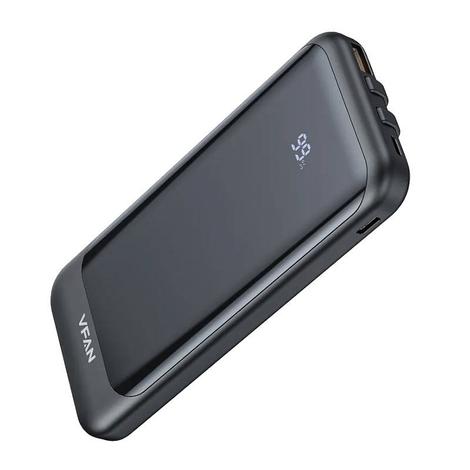 Vipfan F14 Powerbank 10000mAh, USB + USB-C, PD 22.5W (fekete)