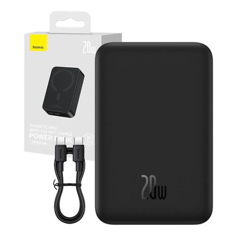 Baseus Powerbank Magnetic Mini 20000mAh 20W (fekete)