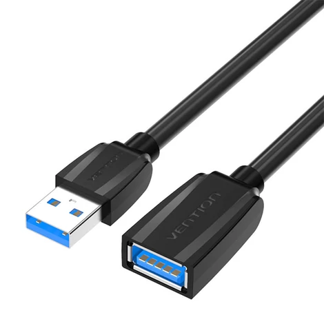 Vention Predlžovací kábel USB 3.0, USB samec - USB samica, 3m (Čierna)