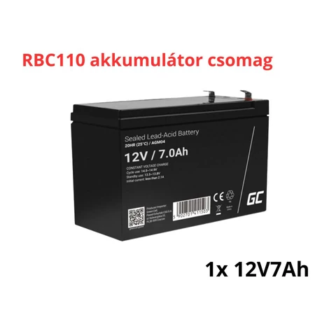 APC APCRBC110 náhradný akumulátor (1x 12V 7Ah)