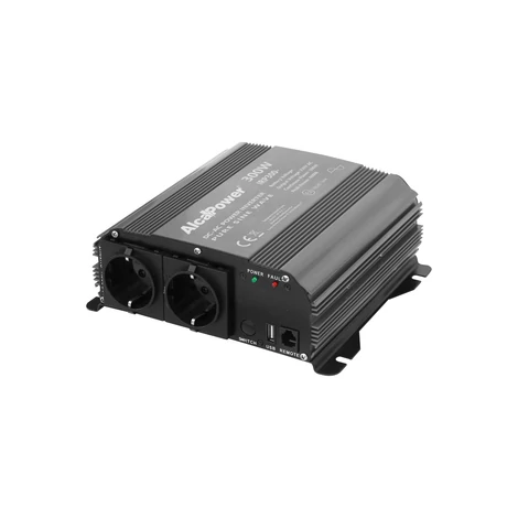 AlcaPower Menič napájania z 12V na 230V 300W, čistá sínusoida