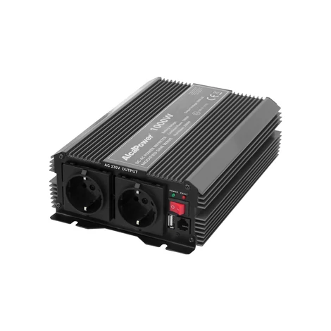 AlcaPower Autós Inverter 24V-ról 230V-ra feszültségátalakító (feszültség növelő) 1000W
