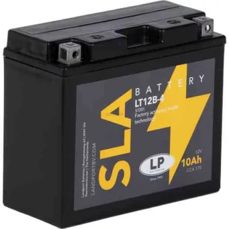 SLA LT12B-4  Motocyklová batéria 12V 10Ah 160A