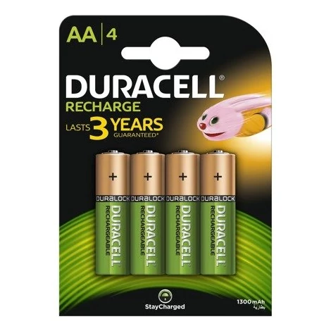 Batéria NiMH Duracell 1300mAh LR6/AA 4 kus