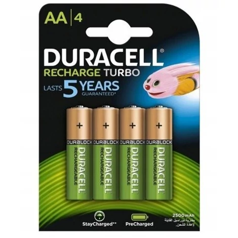Batéria NiMH Duracell 2500mAh LR6/AA 4 kus