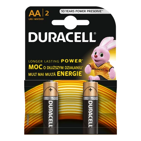 Duracell Alkalický Batéria Basic LR6/AA 2 kus