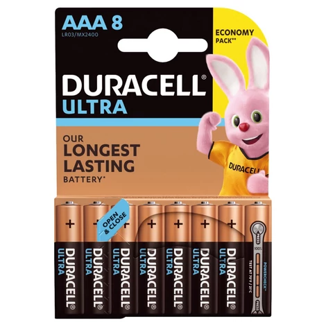 Duracell Alkalický Batéria Ultra Power LR03 /AAA 8 kus