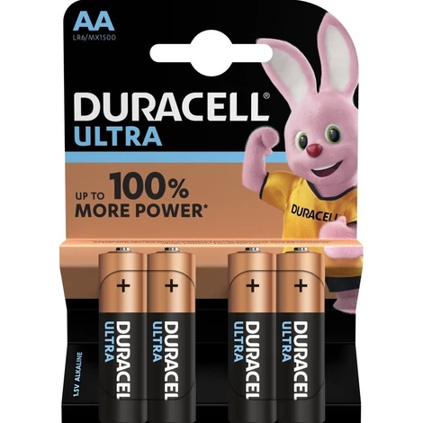 Alkalické batérie Duracell Ultra AA MX1500 (LR6) bl/4