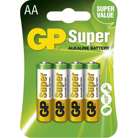 GP Super alkáli elem ceruza AA (LR6) bliszteres/4 B1321