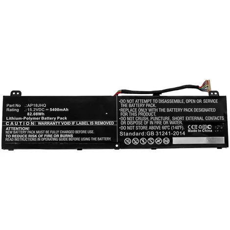 CoreParts laptop akkumulátor Acer ConceptD 7-hez | 82,08Wh | 15,2V | 5400mAh | Li-Polimer