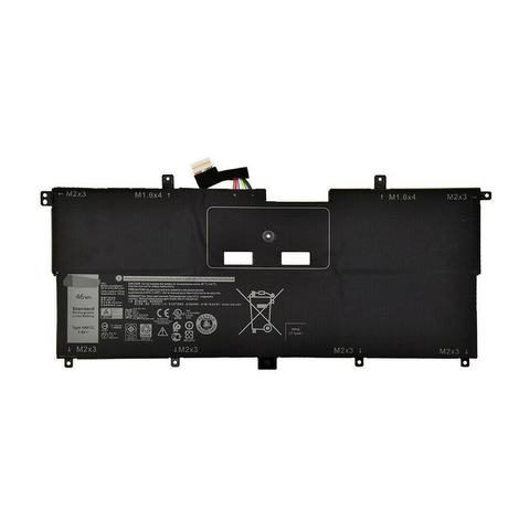 Dell HMPFH Original Battery, 46WHR, 4 Cell, Lithium Ion 