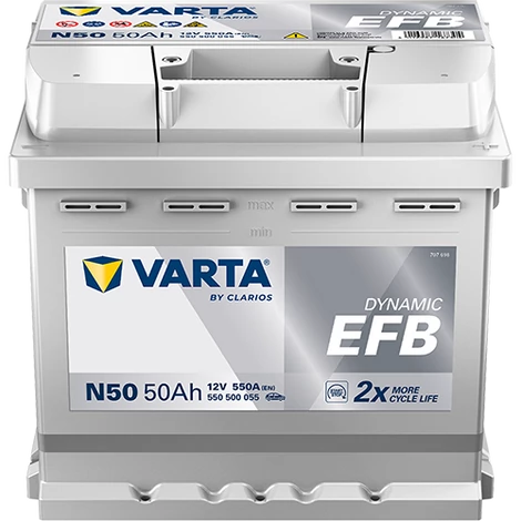 VARTA Automotive EFB 12V 50Ah 550A Indító Akkumulátor