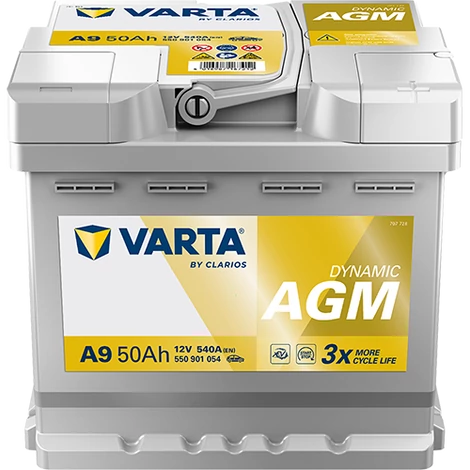 VARTA Automotive AGM 12V 50Ah 540A Indító Akkumulátor