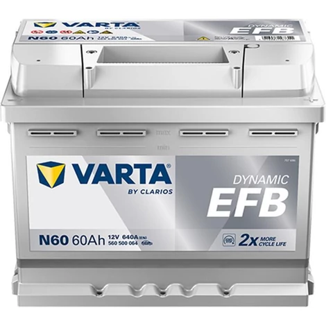 VARTA Automotive EFB 12V 60Ah 640A Indító Akkumulátor