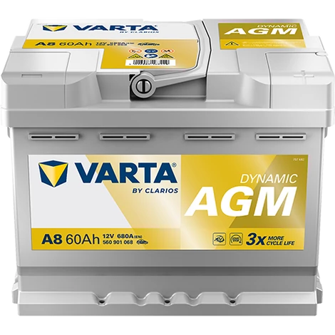 VARTA Automotive AGM 12V 60Ah 680A Indító Akkumulátor