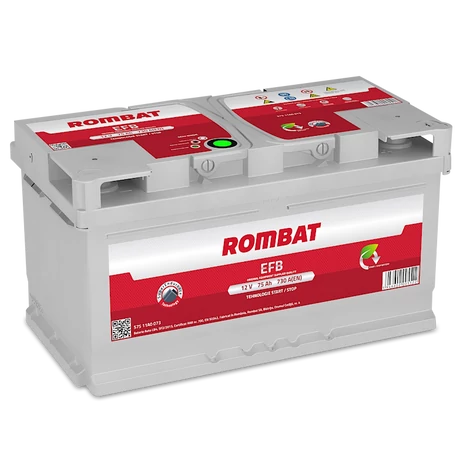 ROMBAT EFB 12V 75Ah 730A Indító Akkumulátor
