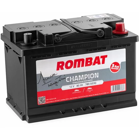 ROMBAT Champion EFB 12V 80Ah 780A Indító Akkumulátor
