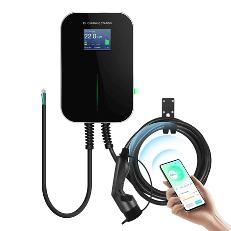 Besen WALLBOX elektromos autó fali töltő | 22 kW – 3x32A | 6m – Type 2 | SMART